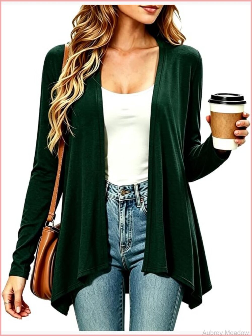 Lightweight Long Sleeve Knit Cardigan with Pockets Open Front S-3XL - Picture 1 of 7